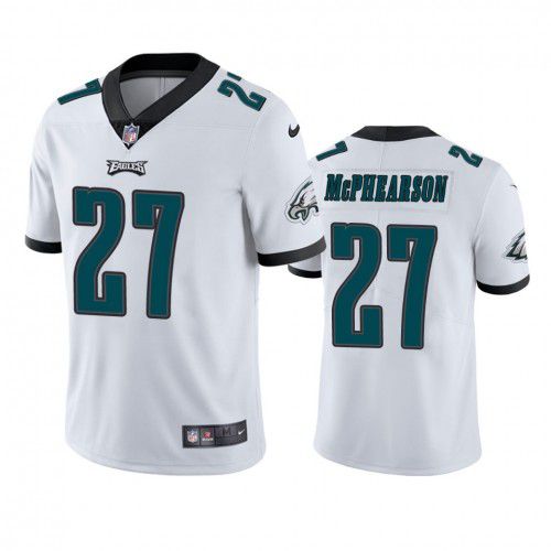 Men Philadelphia Eagles 27 Zech McPhearson Nike White Vapor Limited NFL Jersey